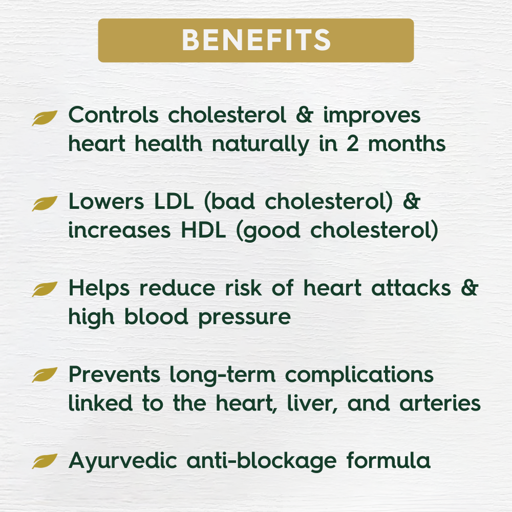 Cholestro Xpert™: Ayurvedic Medicine to Lower Cholesterol & Support Heart Health (Ministry of Ayush Approved)