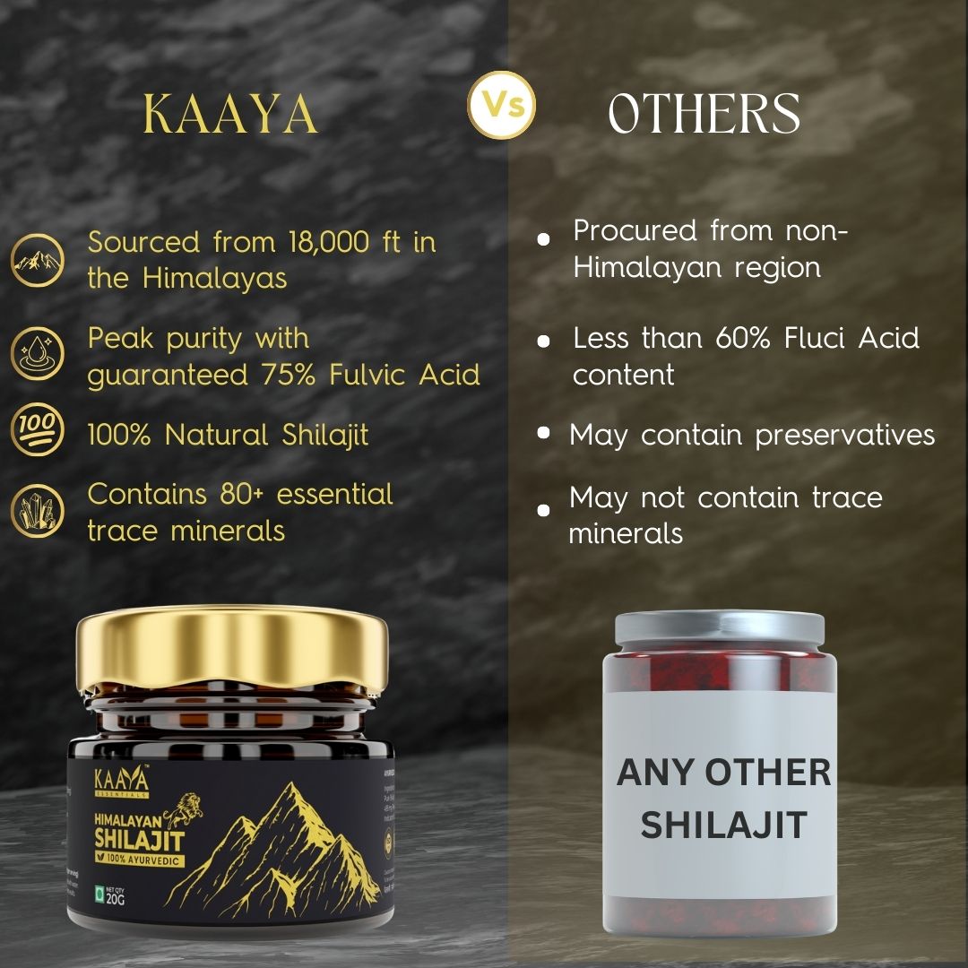 Pure Himalaya Shilajit Resin from Kaaya Essentials