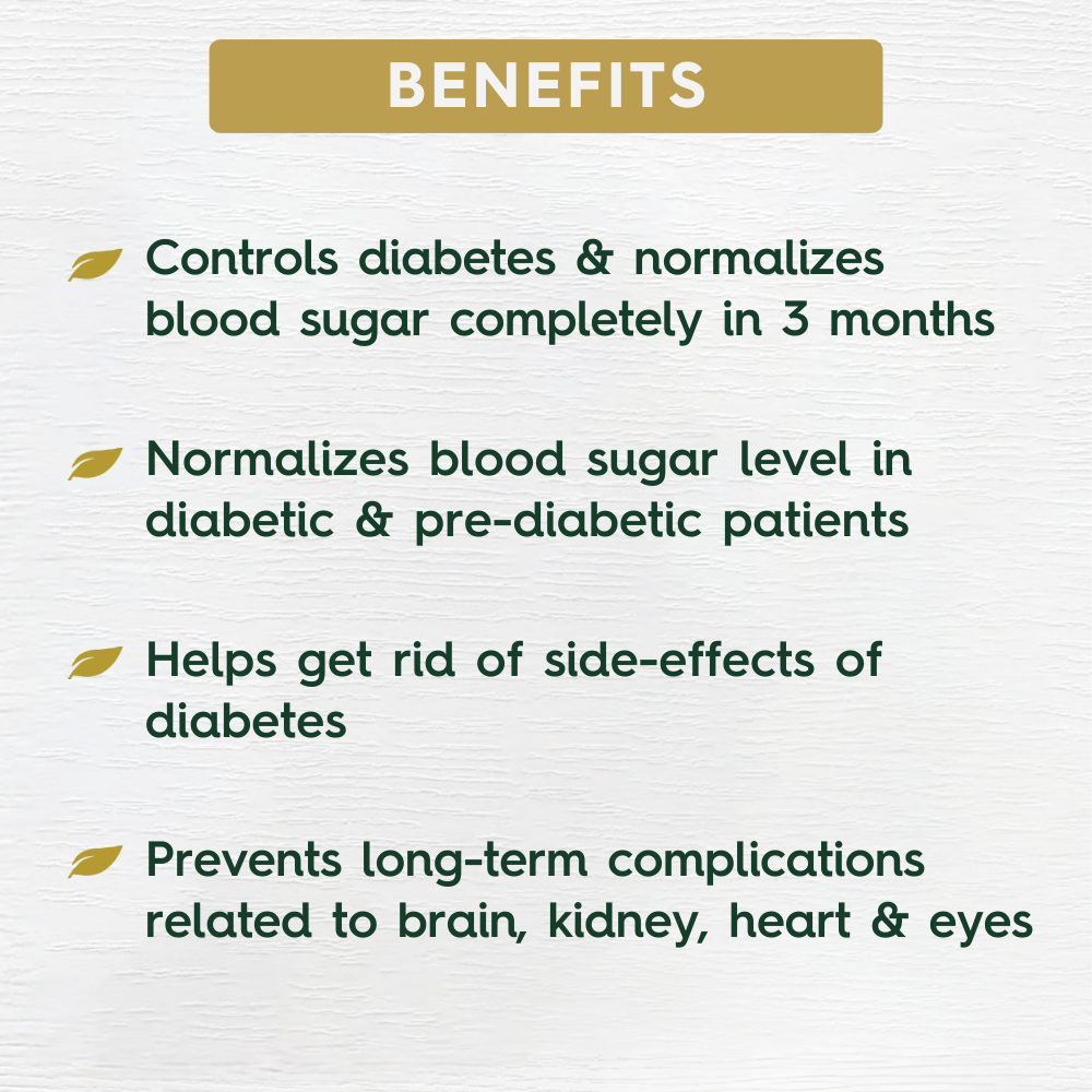 Diaba Xpert™: Ayurvedic Medicine to Control Diabetes & Blood Sugar Levels (Ministry of Ayush Approved)