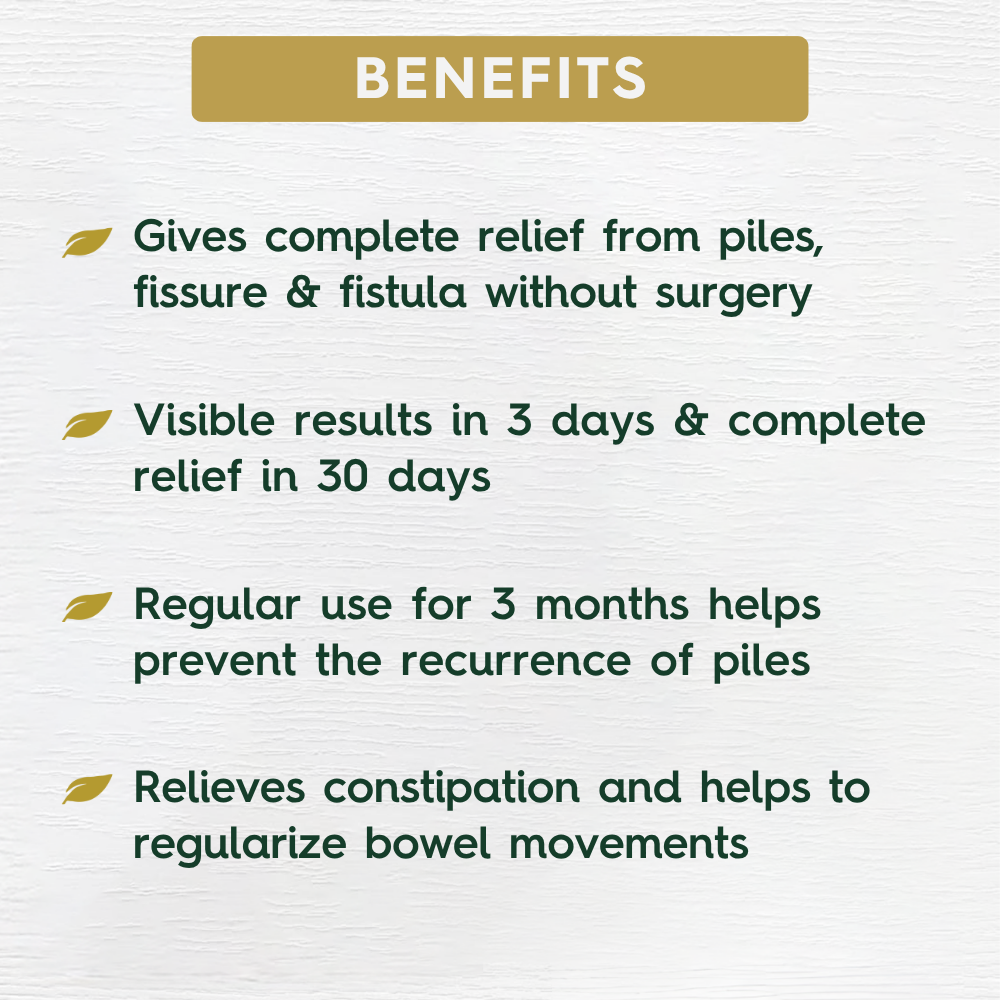 Pile Xpert™: Ayurvedic Medicine for Piles, Fissure & Fistula (Ministry of Ayush Approved)